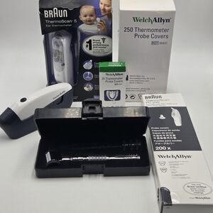 Braun ThermoScan 5 Ear Thermometer - Black and White